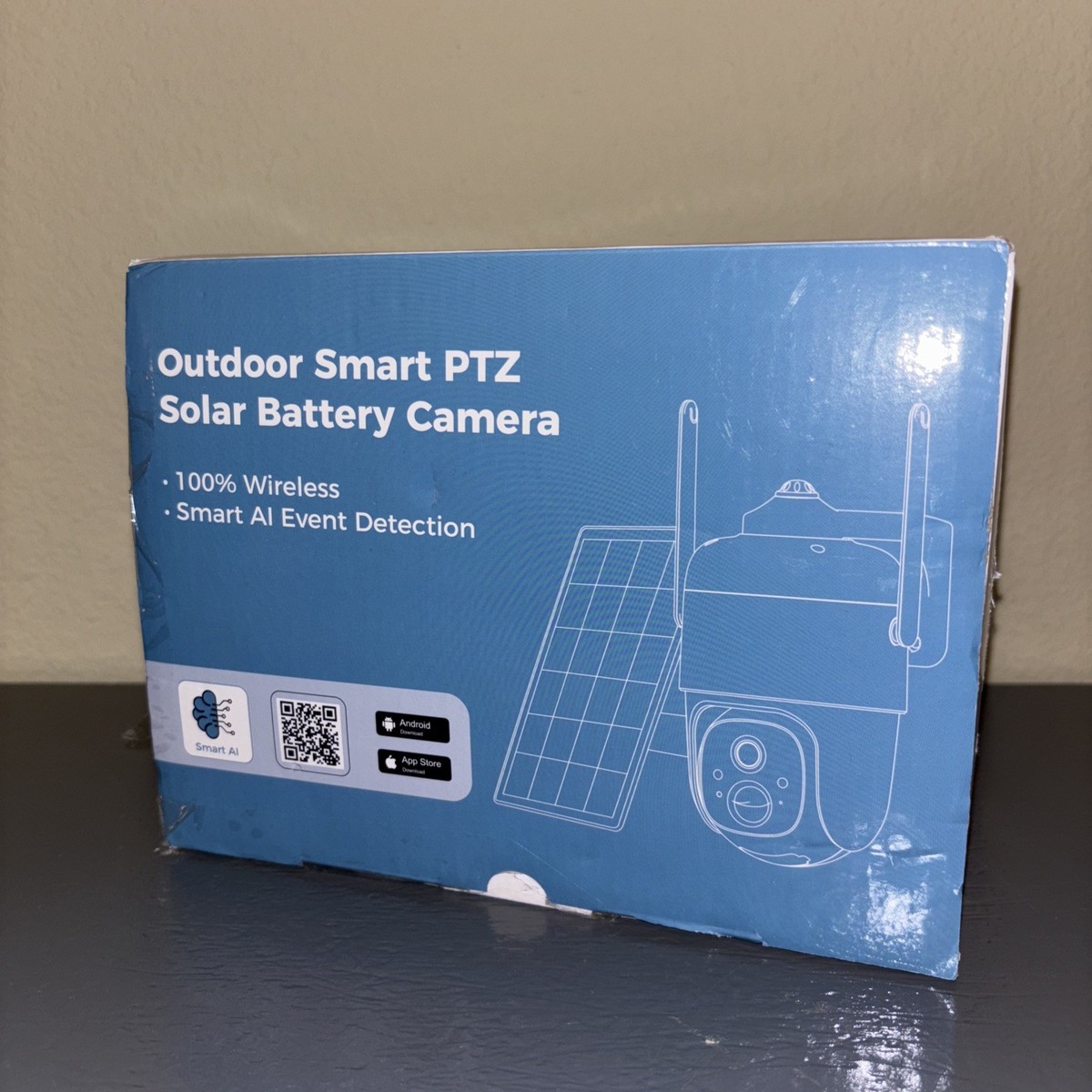 Outdoor Smart PTZ Solar Battery HD Camera With Smart AI Event