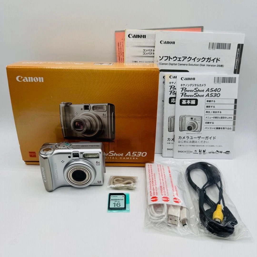 Canon PowerShot A530 1-4.9x Digital Zoom Cameras 5-6.9 MP Maximum