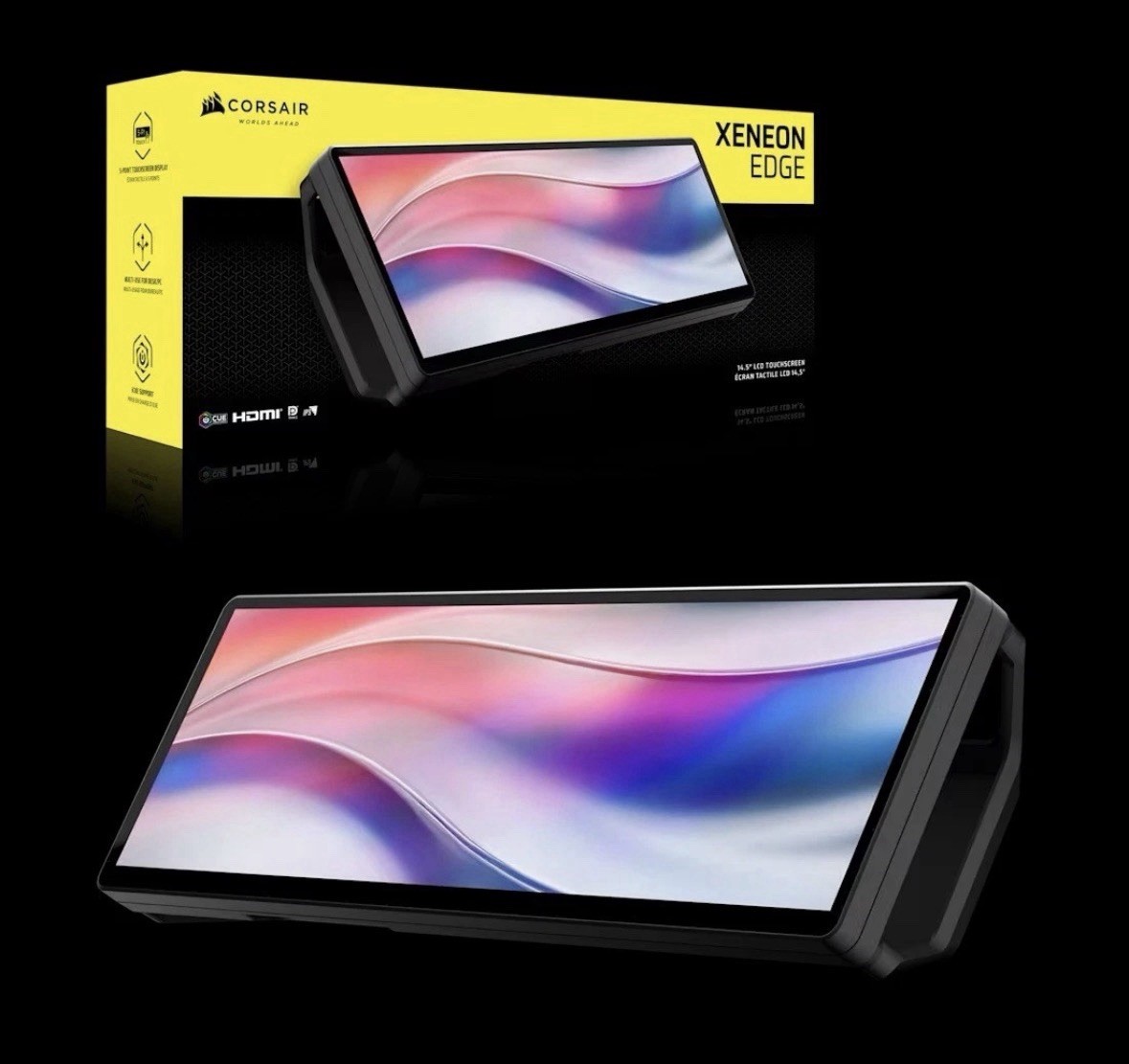 Corsair Xeneon Edge 14.5 LCD Touchscreen Brand New Sealed - Black