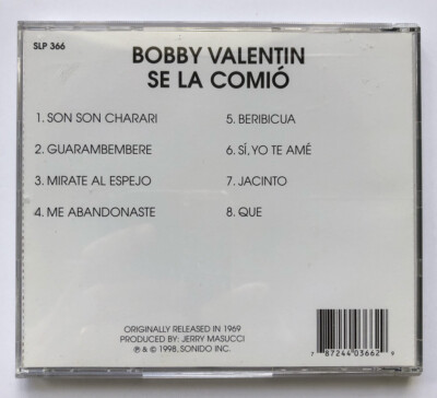 Bobby Valentin Se La Comio Salsa Descarga FANIA SLP366 1998 Puerto