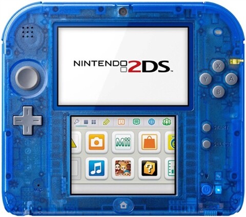 Nintendo 2DS Console Transparent Blue Discounted | eBay