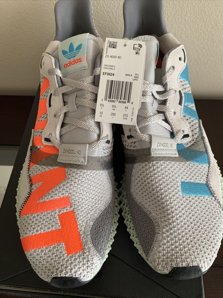 Size 9 Adidas ZX 4000 4D 'I Want, I Can' EF9624 Shoes Sneaker