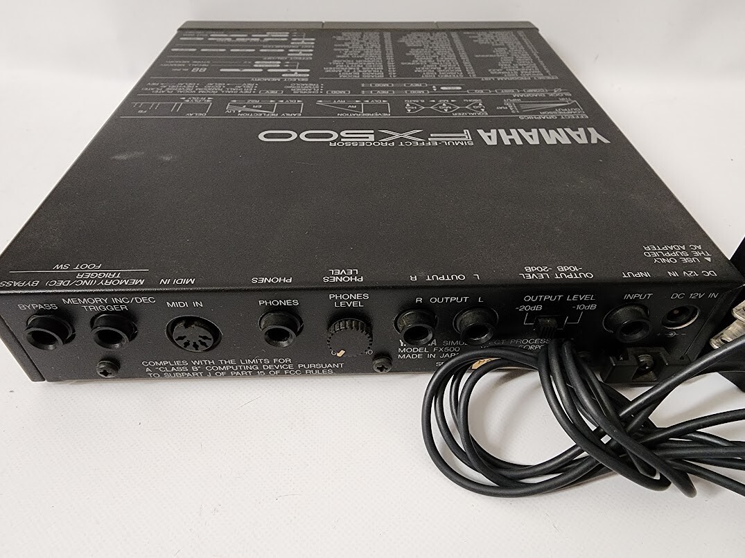 YAMAHA FX500 SIMUL-EFFECT PROCESSOR Guitar Effect | eBay