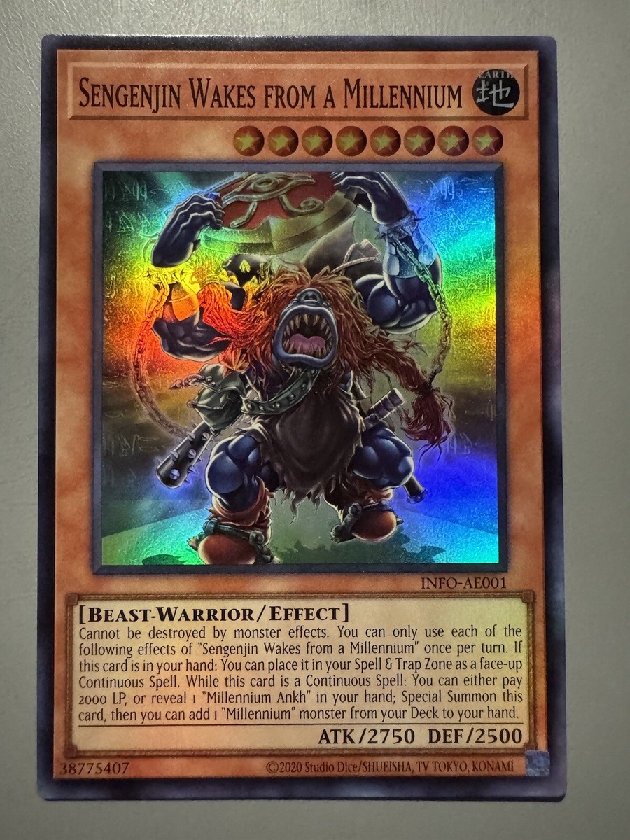 YUGIOH SENGENJIN WAKES FROM A MILLENNIUM ASIA ENGLISH INFO-AE001