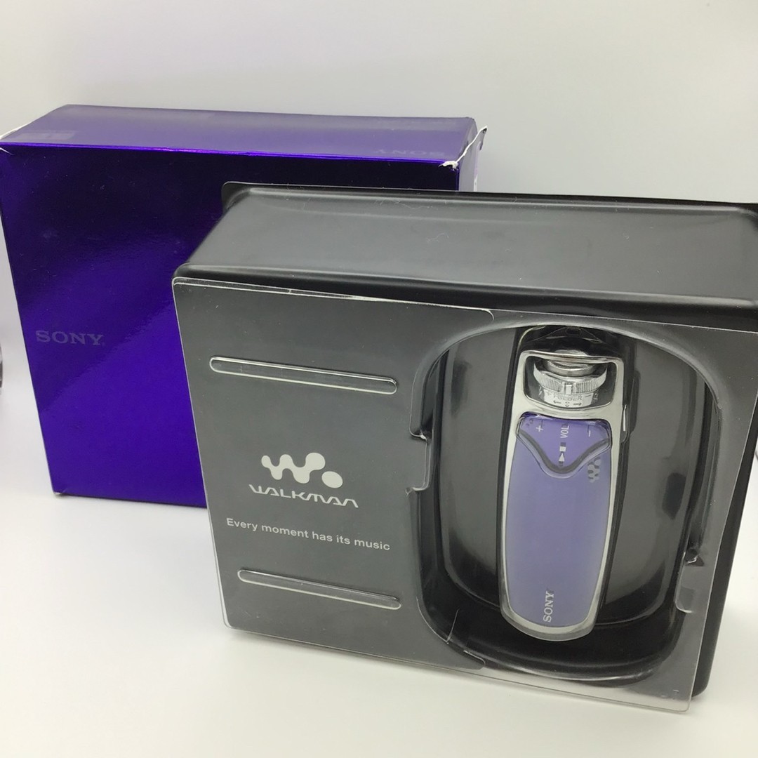 Sony NW-S203F Walkman Portable Audio Player 1GB Purple Stick Type