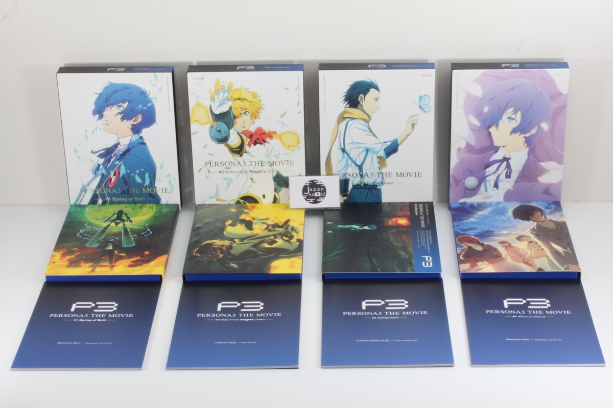 Persona 3 The Movie Limited Edition Blu-ray Complete 1-4 Set From
