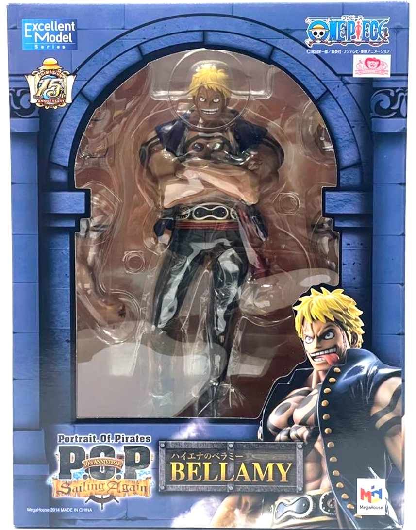 One Piece POP Portrait.Of.Pirates Action Figure Statue Bellamy