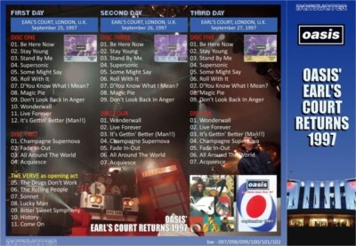 OASIS 1997 OASIS' EARL'S COURT RETURNS 6CD | eBay