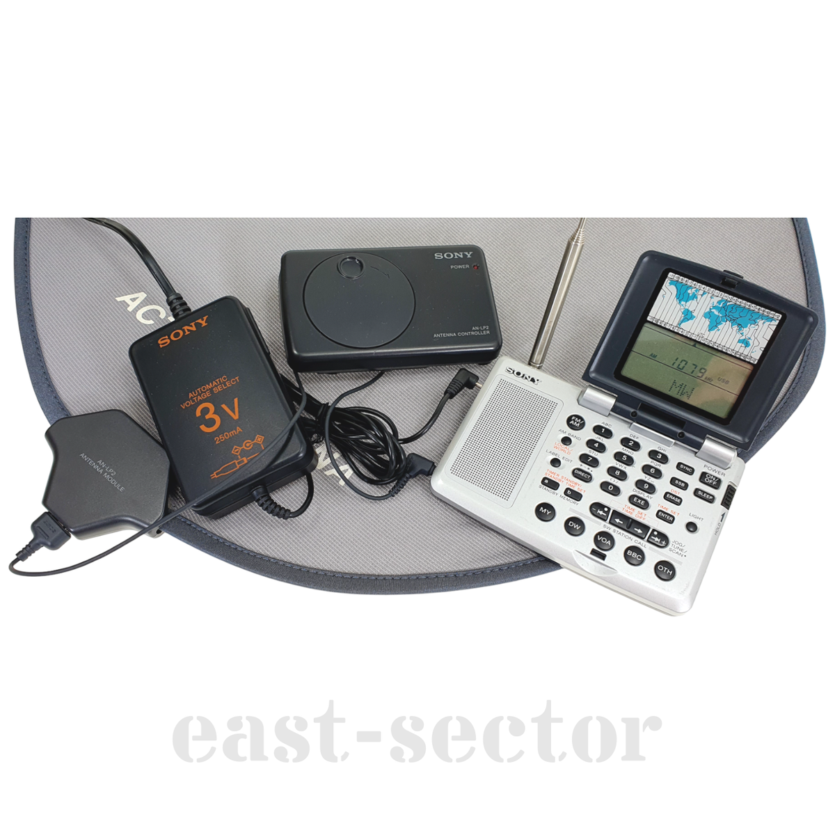 Sony Portable Shortwave ICF-SW07 Radio & Antenna AN-LP2 AM/FM/SW