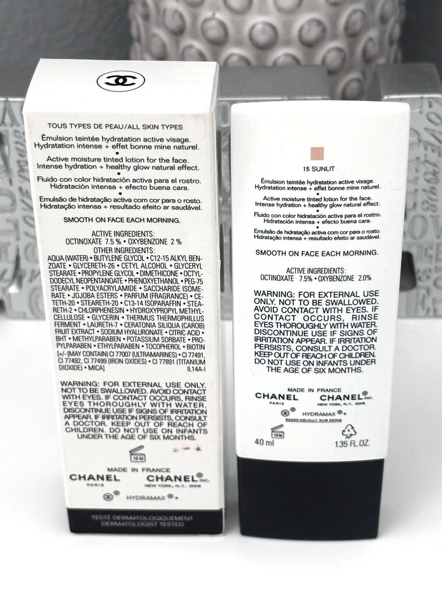 Chanel Hydramax Active Teinte Moisture Tinted Sunscreen Lotion 15