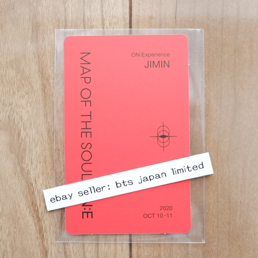 BTS JIMIN MAP OF THE SOUL ON:E Blu-ray Official Photocard Photo