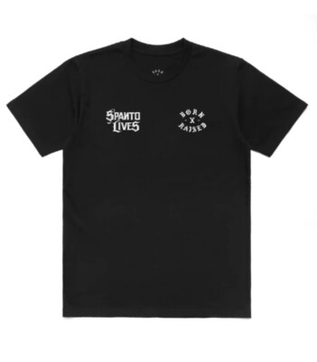 BORNxRAISED*SPANTO LIVES*COLLAB W/MISTER CARTOON*XL S/S T-SHIRT