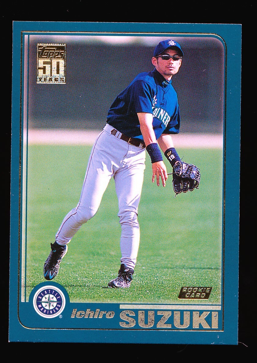 ICHIRO SUZUKI 2001 TOPPS ROOKIE CARD RC (E) *SEATTLE MARINERS* | eBay