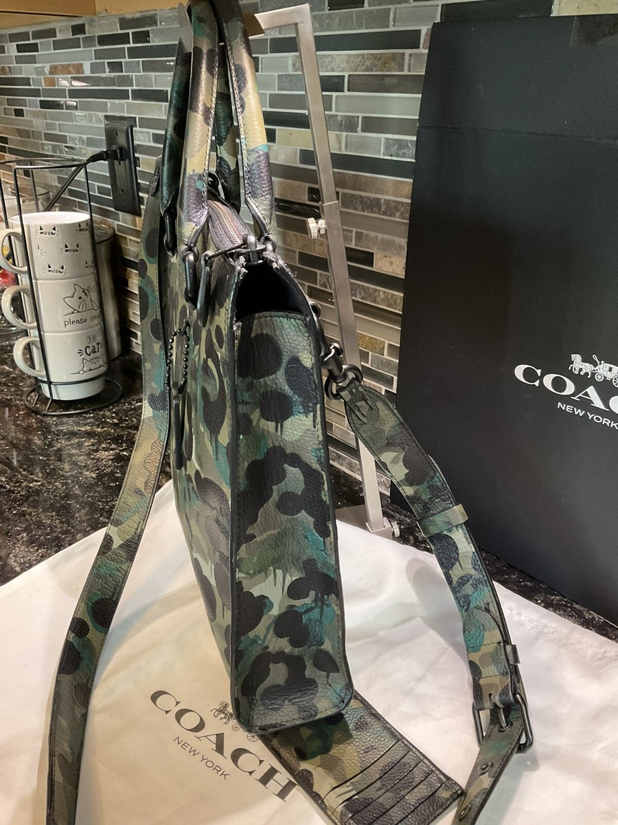 COACH Gotham Folio Baseman WILD BEAST CAMOUFLAGE C6396 | eBay