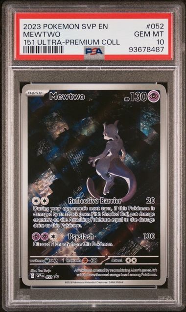 PSA 10 Gem Mint Mewtwo SVP 052 Illustration Rare M UPC Promo