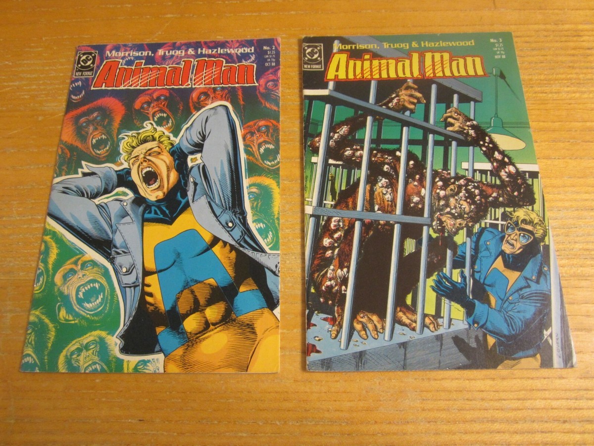 Animal Man Lot of 4 DC Comics (1988-1992) Comic Books Issues #2