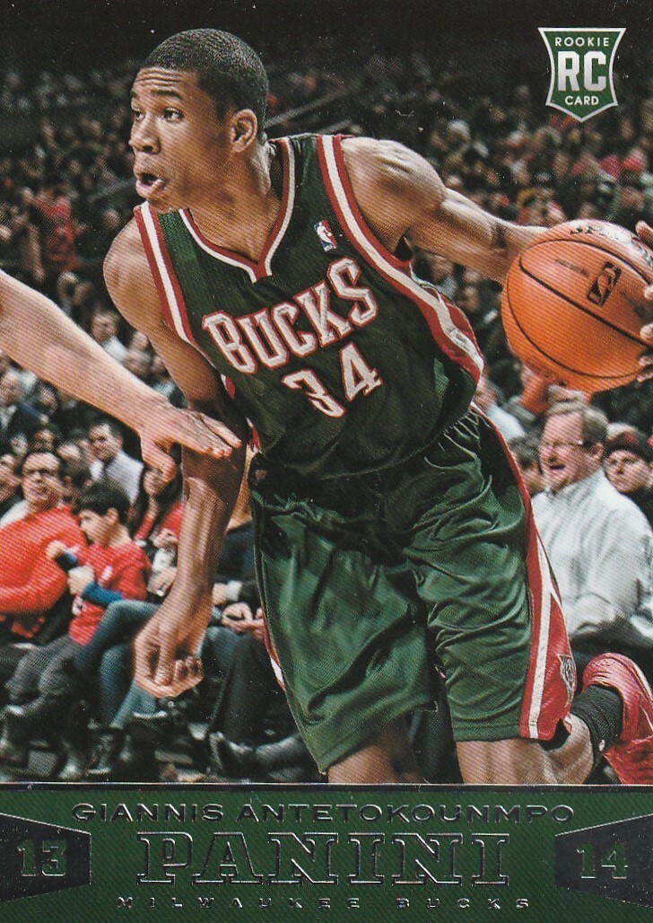 GIANNIS ANTETOKOUNMPO 2013-'14 PANINI ROOKIE CARD | eBay