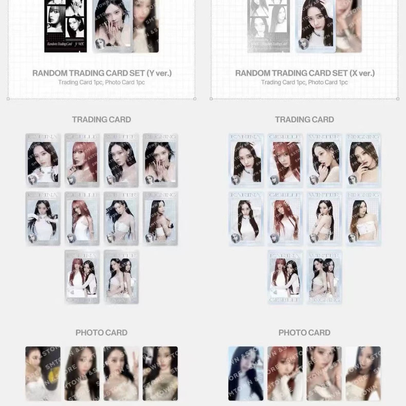 2025 Aespa LIVE TOUR SYNK : aeXIS LINE MD Random Trading Card Set