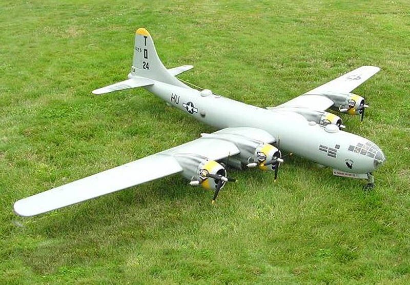 Model Airplane Plans (RC): B-29 Superfortress 1/12 Scale 140