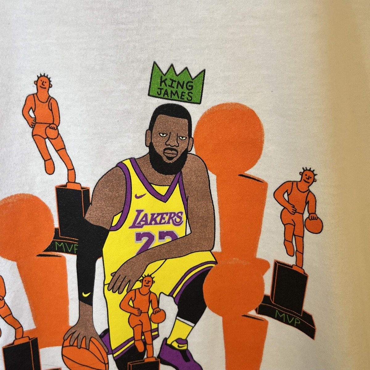 Men's Dri fit Nike Gangster Doodle NBA Nicknames LeBron James XXL