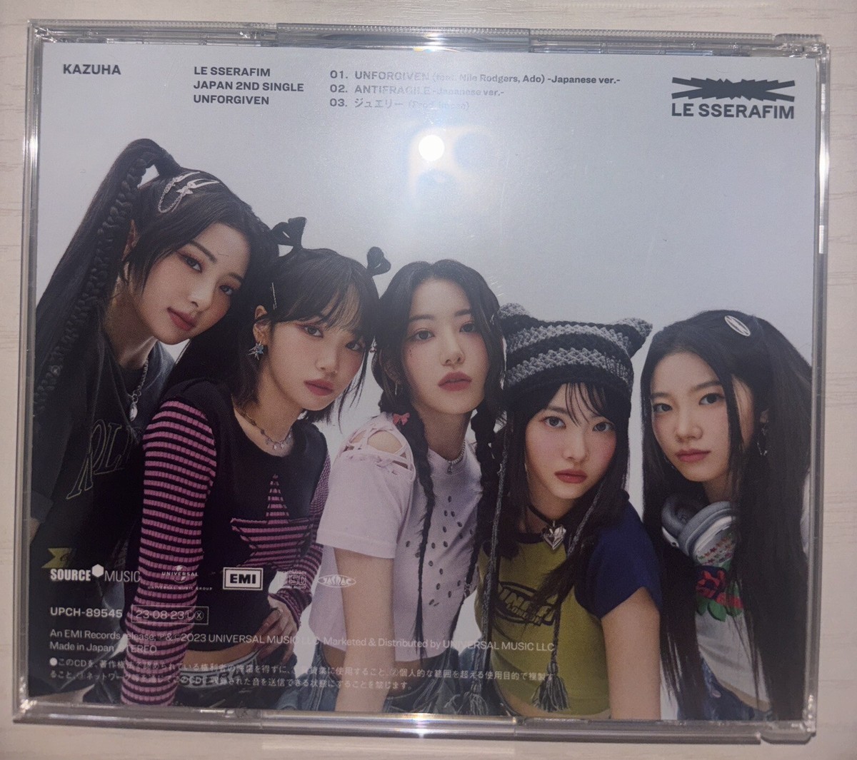 LE SSERAFIM [UNFORGIVEN] KAZUHA Autographed Signed Album Japan Ver