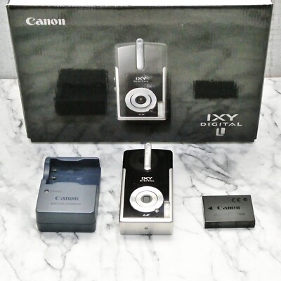 Canon IXY DIGITAL L Piano Black 4.0MP Camera fixed focal length