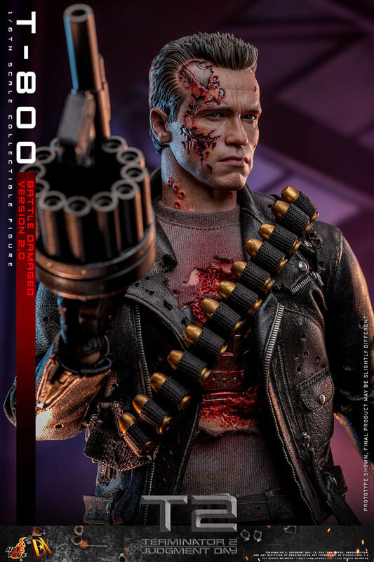 PSL HOT TOYS Terminator 2 Figure T-800 (Battle Damage/2.0 Edition