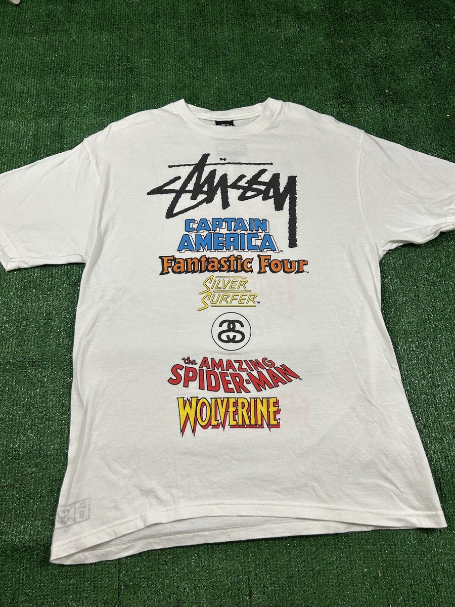 Vintage Stussy X Marvel 2011 Fantastic Four, Doom, Captain America