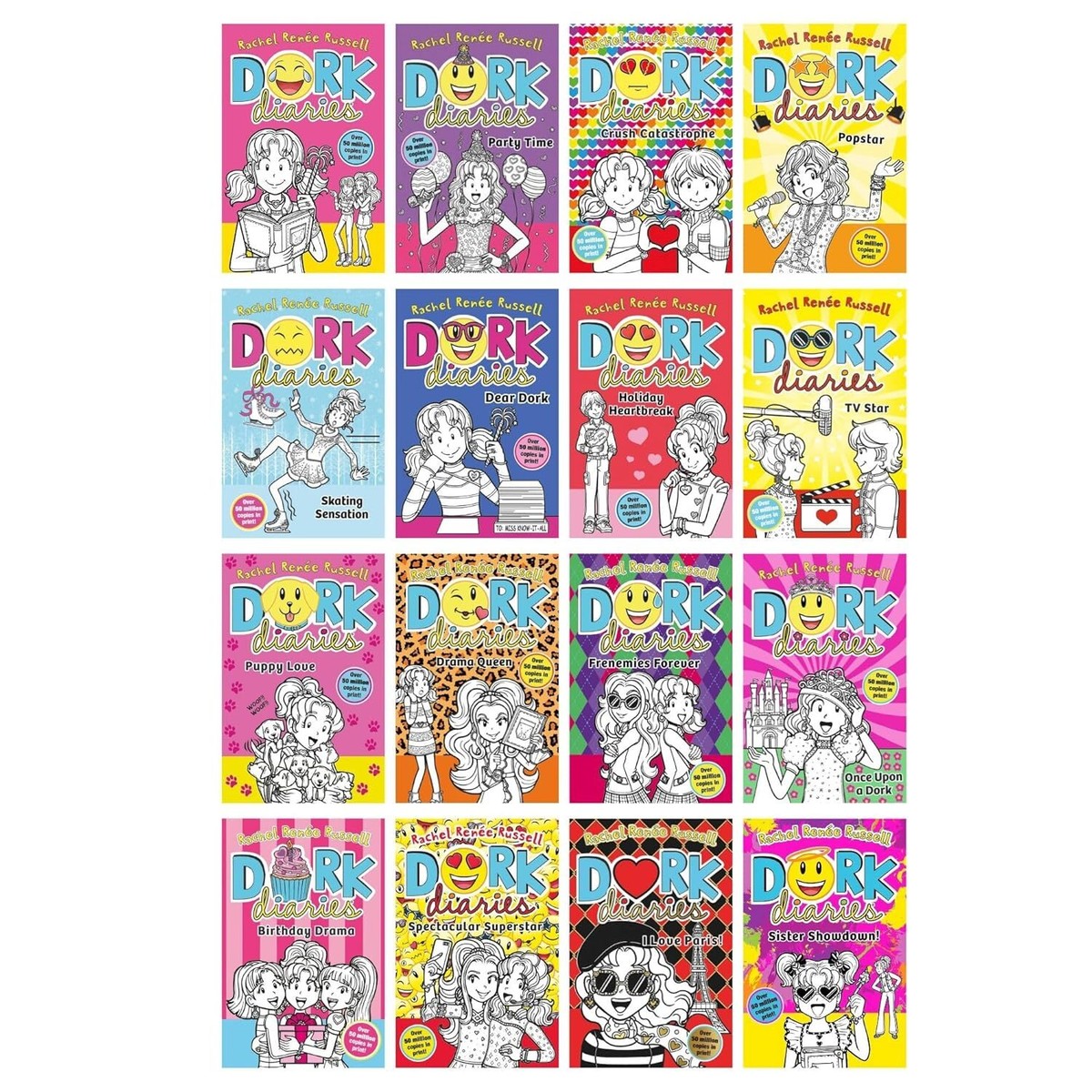 Dork Diaries By Rachel Renee Russell 16 Books Collection Set Party