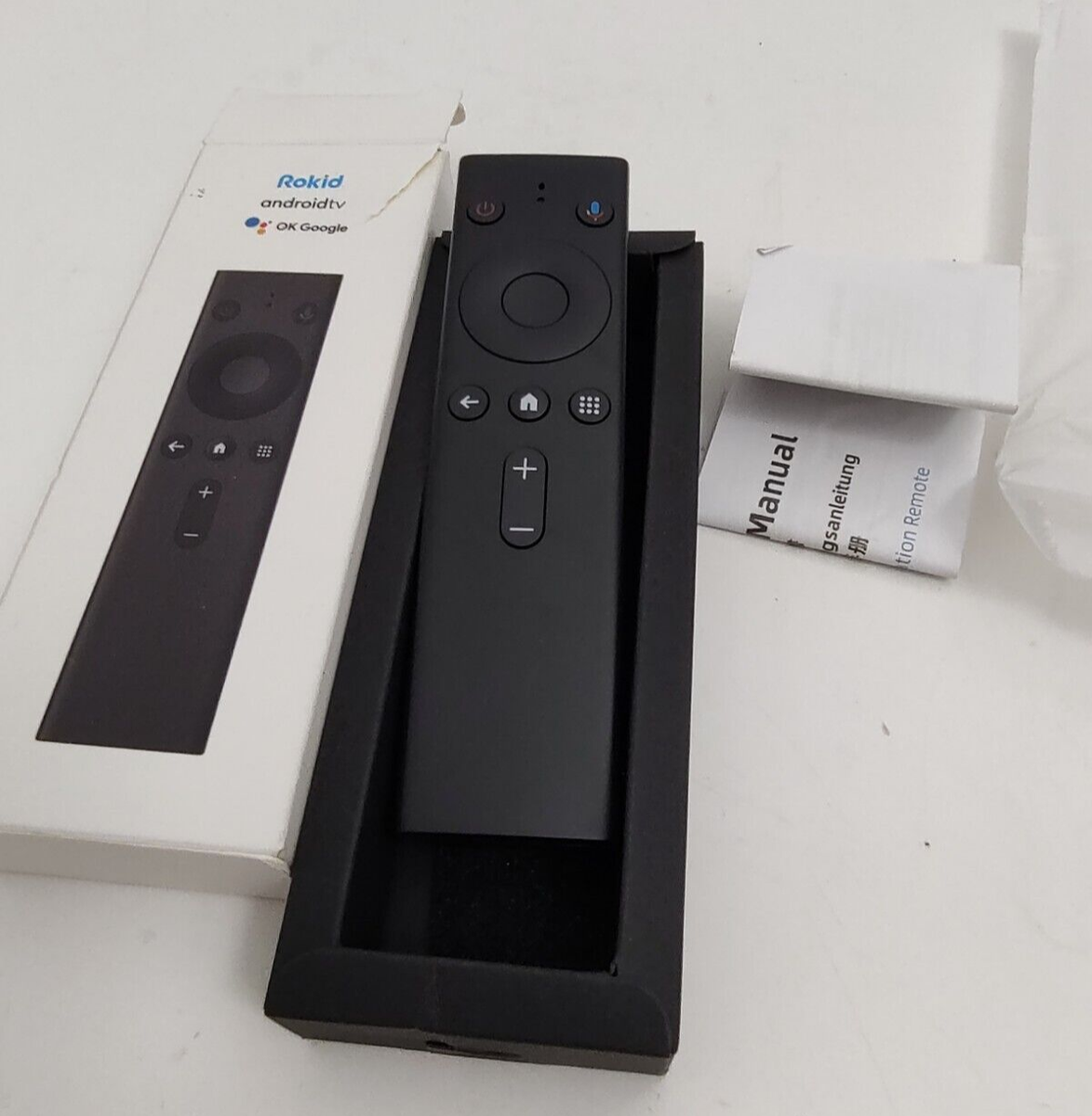 Rokid Androidtv Ok Google Station Remote Control Black | eBay