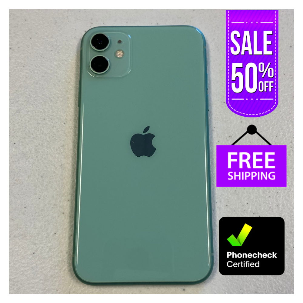 Apple iPhone 11 64GB/128GB - Black, Yellow, Green, Verizon, T