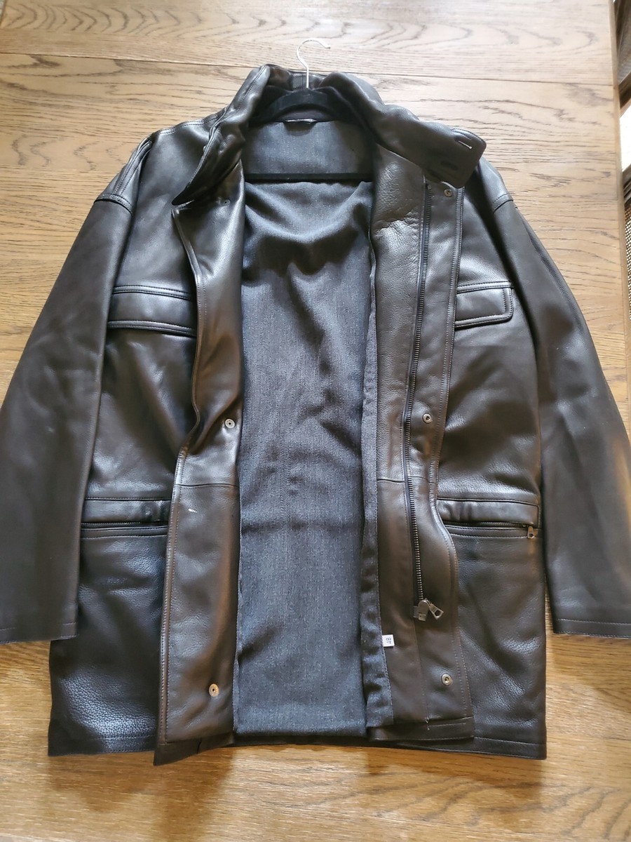 CHRISTIAN DIOR MONSIEUR Vintage 1980's Men's Black Leather Jacket