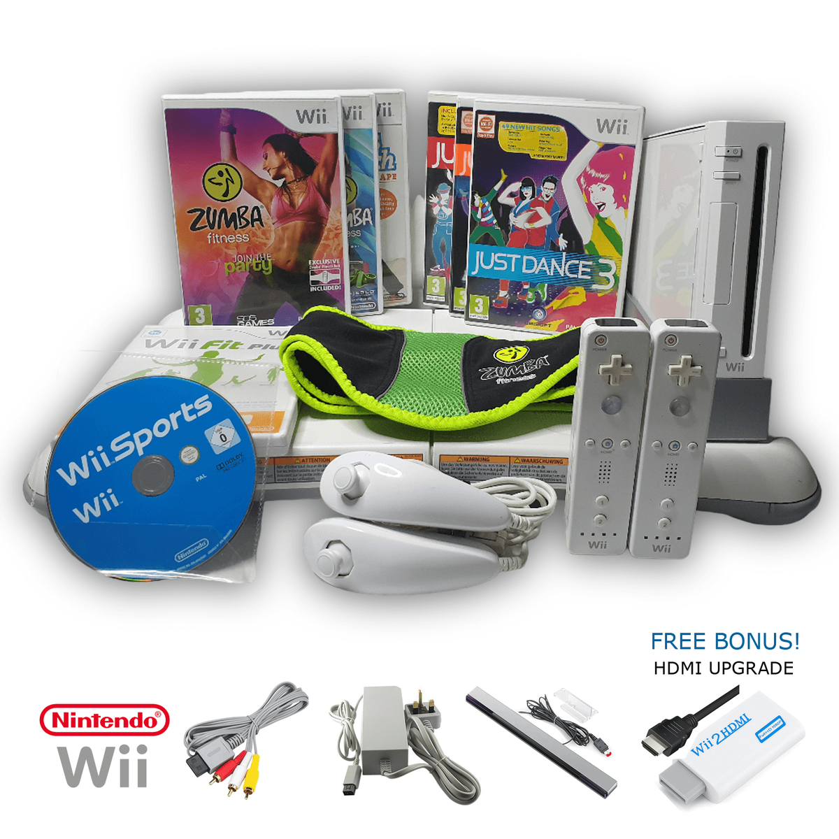 Nintendo Wii Fit Console with Balance Board - Choose Your Bundle