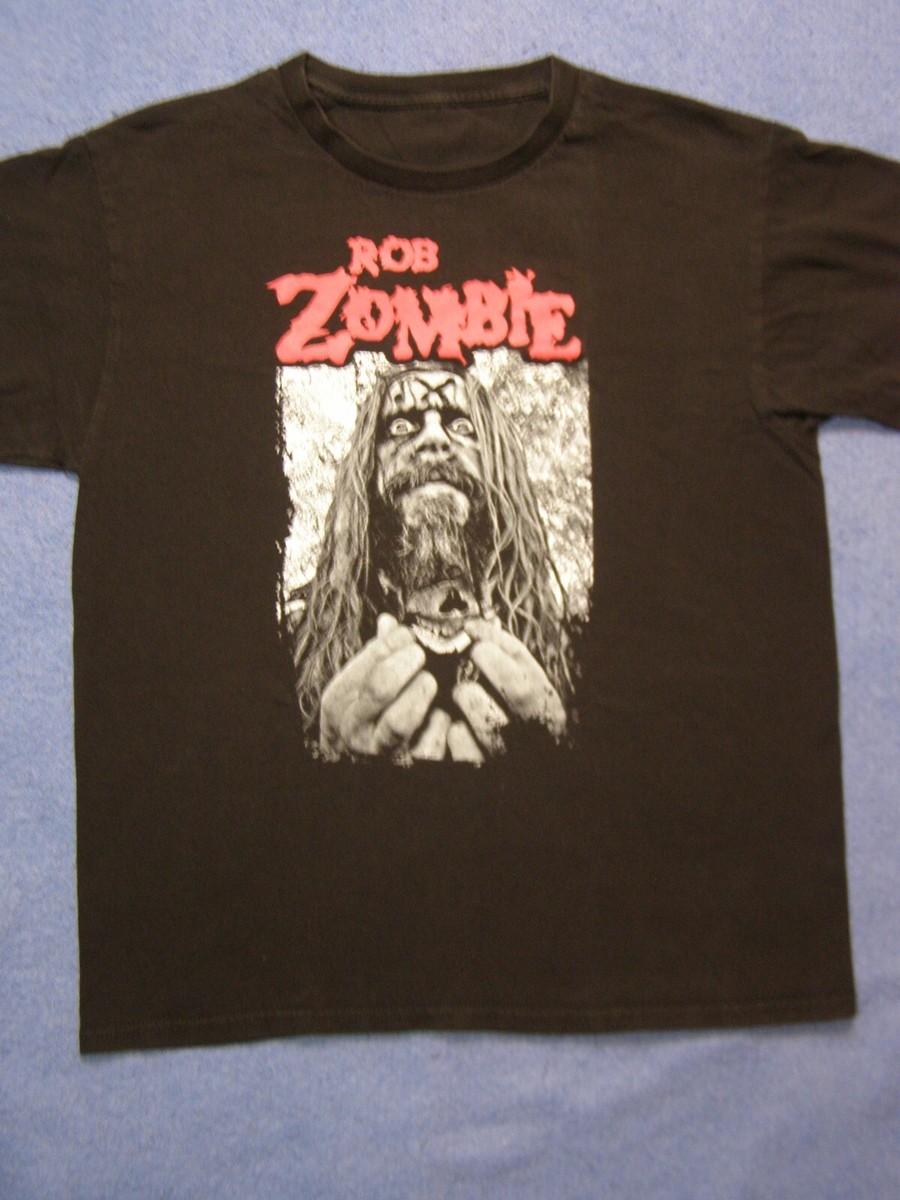 Rob Zombie Concert Tour T-Shirt B/W Photo X Forehead Black Size XL