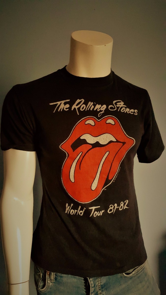 Vintage Rolling Stones shirt 1981-1982 original World Tour ultra