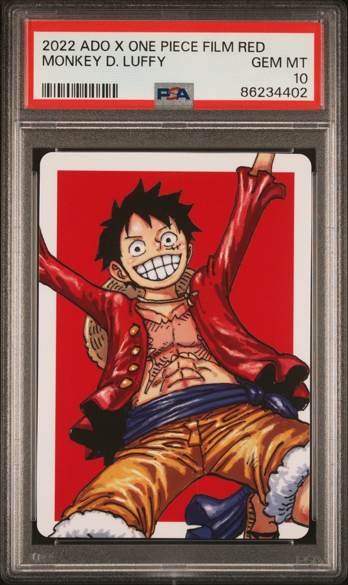 2022 ADO X ONE PIECE FILM RED MONKEY D. LUFFY PSA 10 | eBay