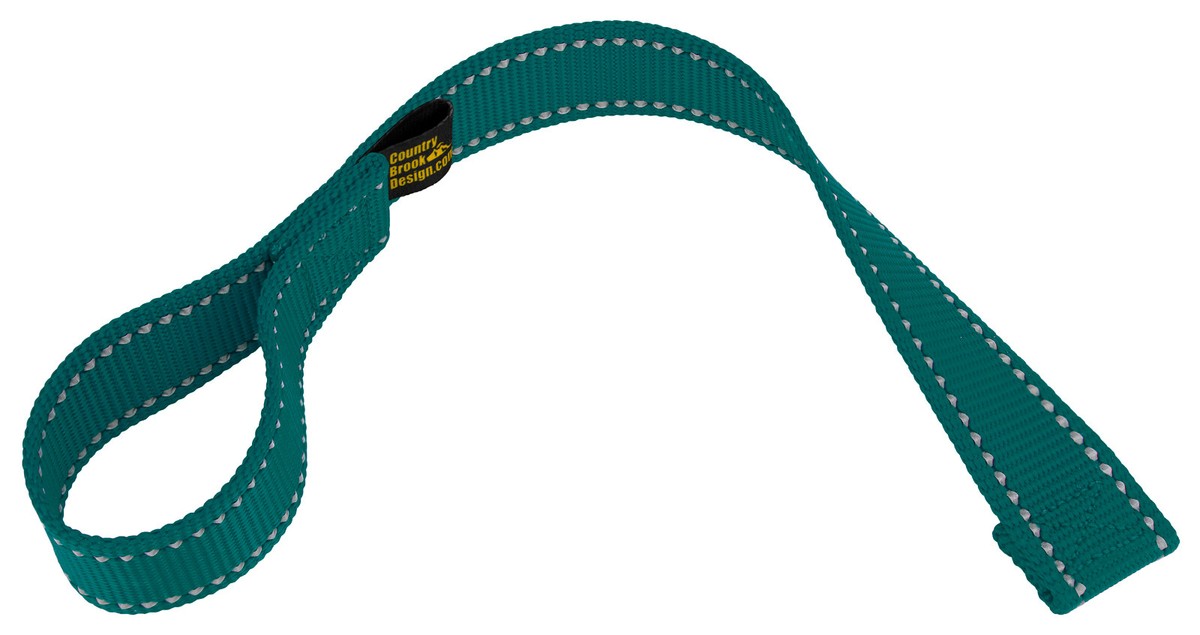 Country Brook Design® Teal Winch Hook Pull Strap with Reflective