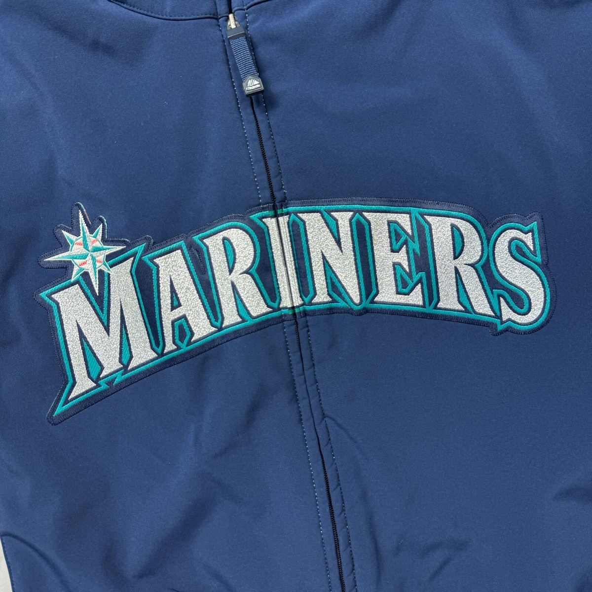 100% Authentic Vintage Majestic Seattle Mariners Jacket Size 3XL