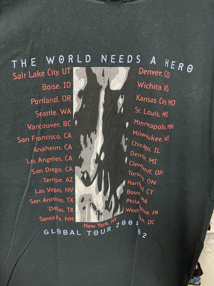 Megadeath The World Needs A Hero Global Tour 01/02 Tee | eBay