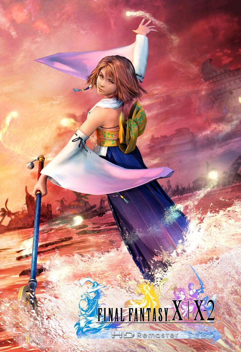 Final Fantasy X X-2 HD Remaster Yuna Poster Box Art High Quality