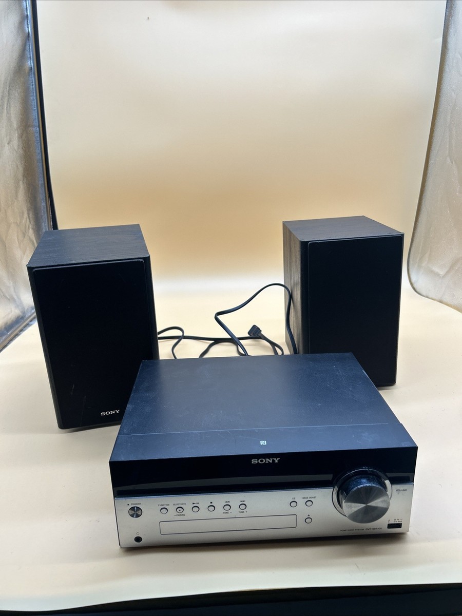 Sony CMT-SBT100 Home Audio System Bluetooth NFC CD FM Stereo No