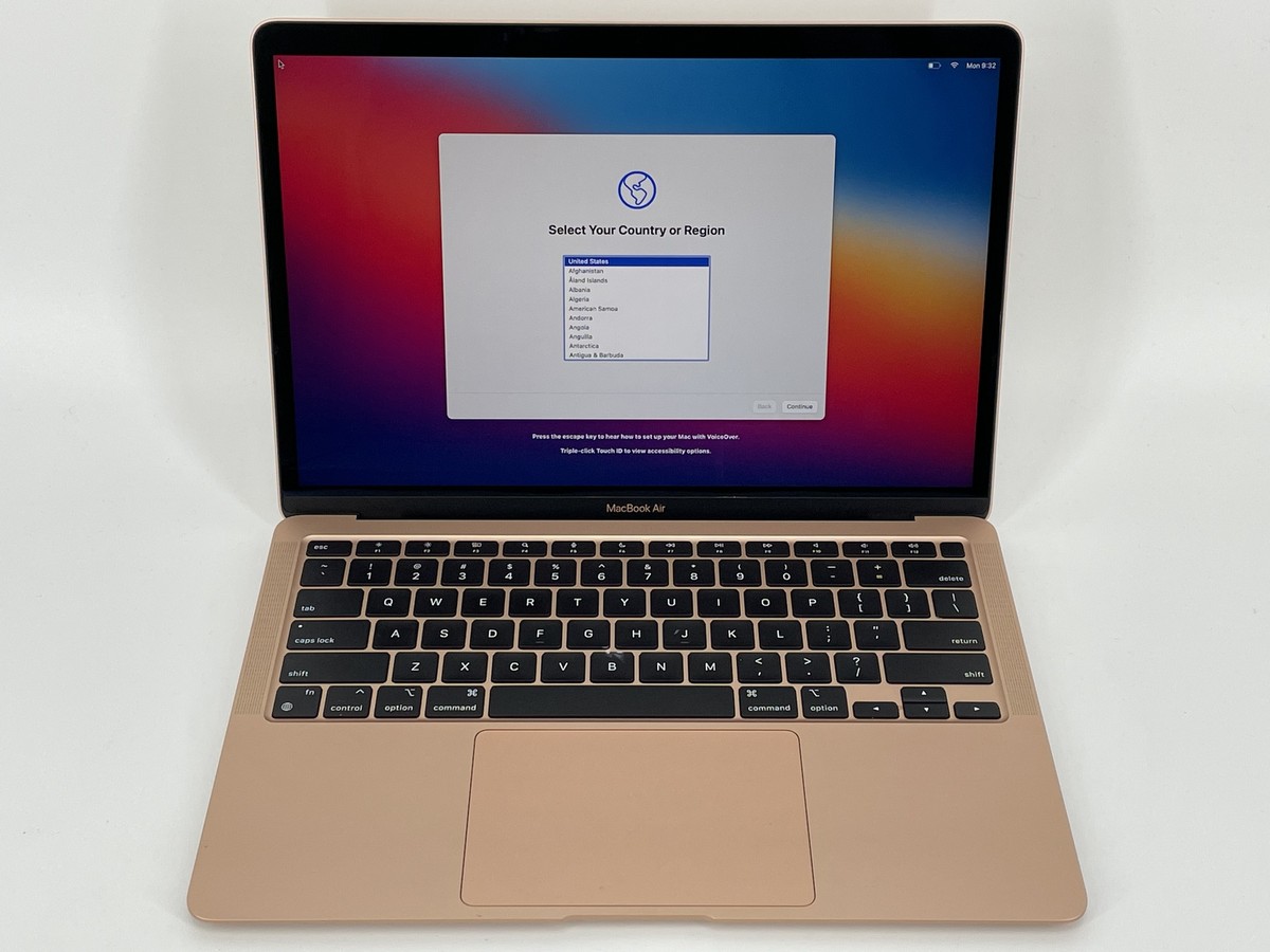MacBook Air 2020 M1 8-Core / 7-Core GPU 8GB 256GB Gold Very Good
