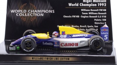Minichamps Williams FW14B #5 1992 World Champion - Nigel Mansell 1