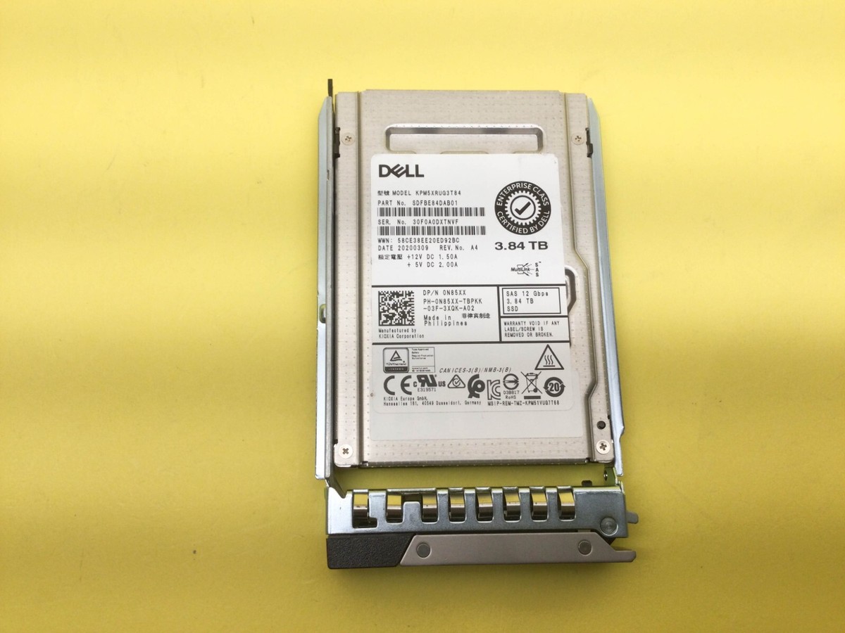 N85XX Dell 3.84TB SAS 12Gb/s Read Intensive 2.5in SSD 0N85XX