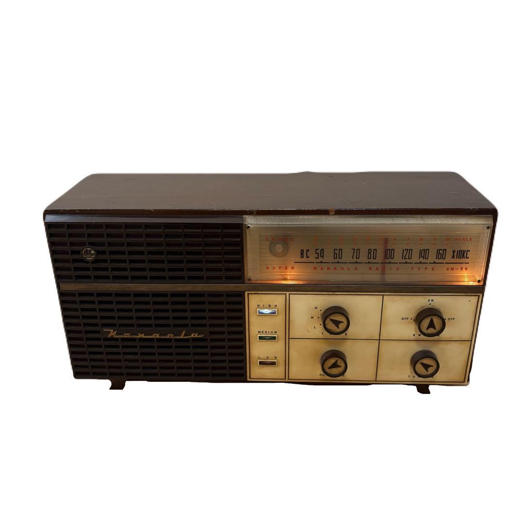 □NANAOLA SUPER ナナオラ 真空管ラジオ 6S-15 ジャンク 昭和レトロ