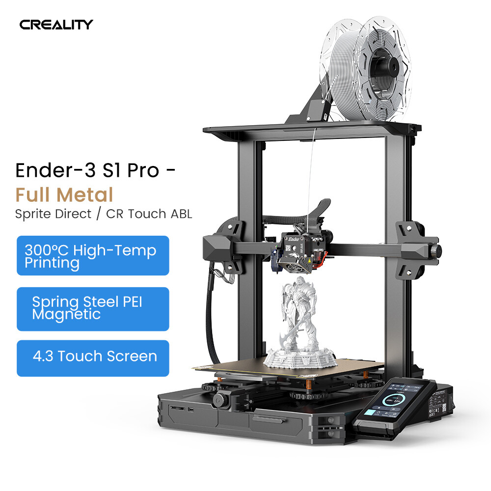 Used Creality Ender-3 S1 Pro 3D Printer CR Touch Sprite Direct