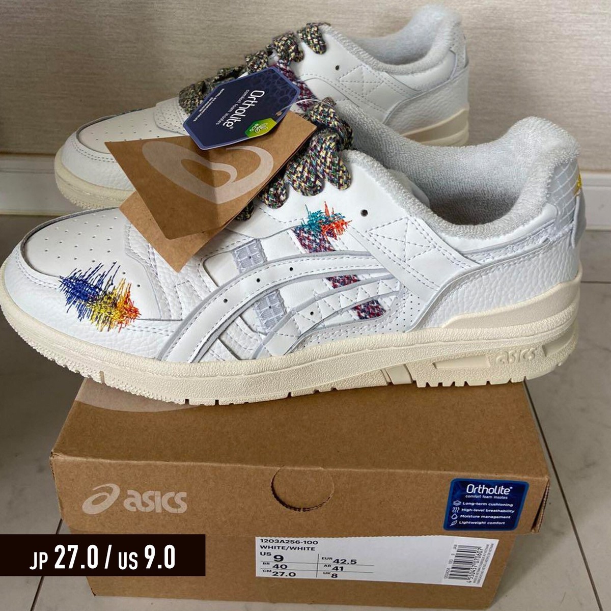 ASICS FUJITAKA TOWEL IMABARI EX89 WHITE JP27.0 US9 Sneakers Shoes