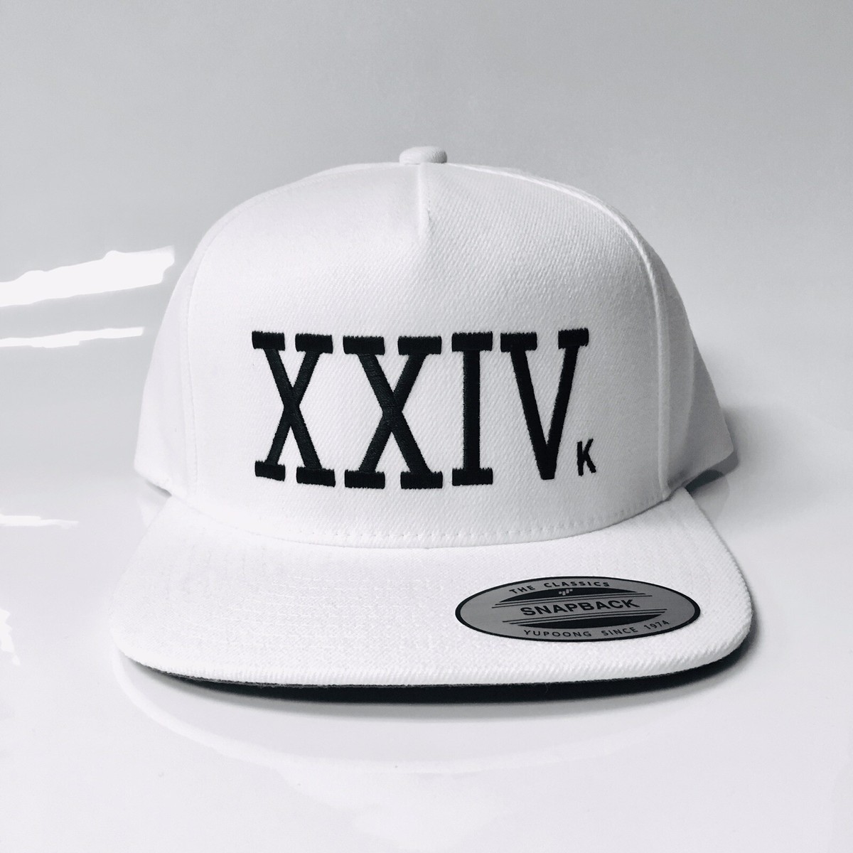 24K XXIVk Magic Snapback Bruno Mars Custom Hat Yupoong White | eBay