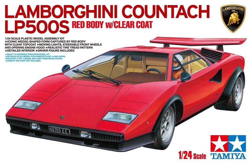 Tamiya 25419 1/24 Scale Model Sports Car Kit Lamborghini Countach