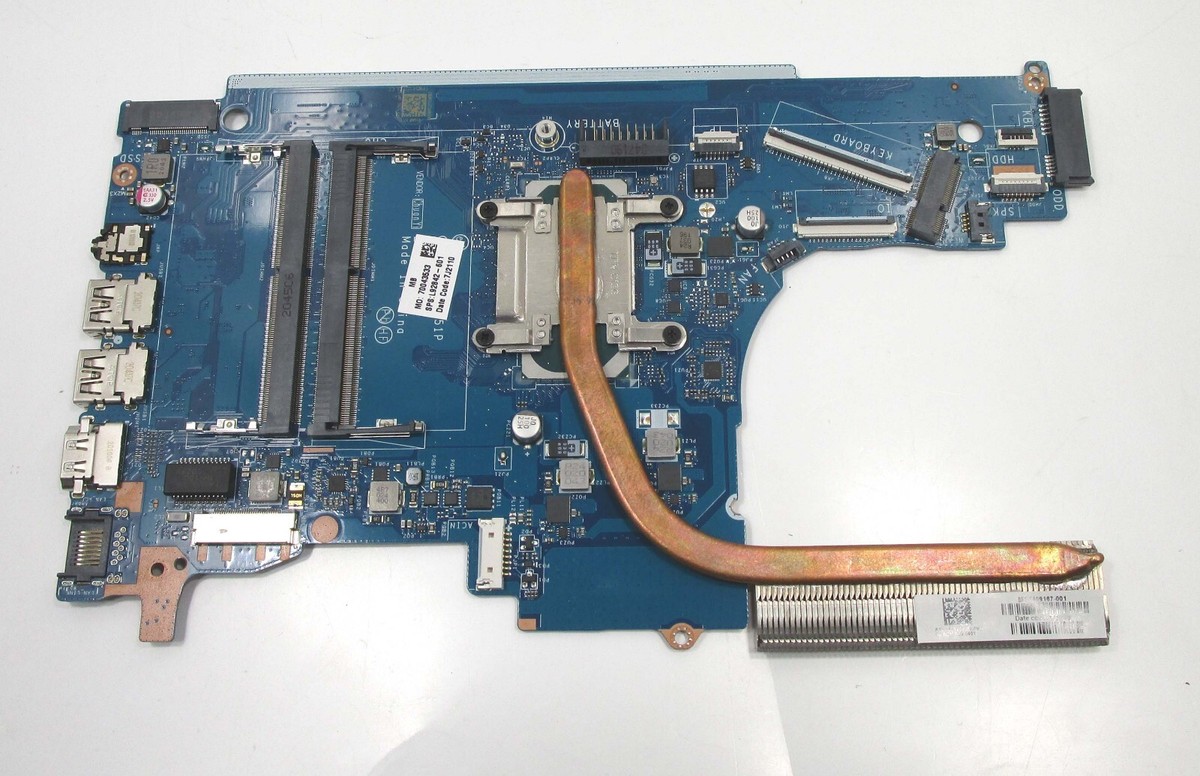 HP 250 G7 Laptop Motherboard with Intel Core i3-1005G1 @1.20GHz